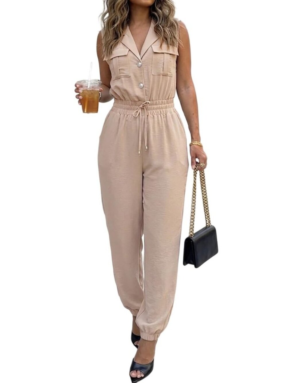 Womens One Piece Cargo 2026 Casual Jumpsuit Outfit